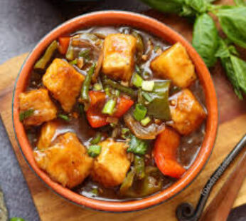 Chilli Paneer Gravy ( 6 pcs )