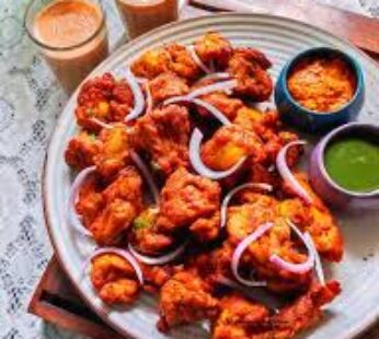 Chicken pakora with bone